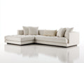 Ecksofa 320x220x85 cm - Stoffsofa in Beige - Modernes Eckdesign mit tiefer Sitzfläche für Wohnzimmer