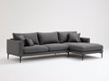 Ecksofa 280x220x75 cm aus Stoff in Grau mit modernem Design - Großzügiges Ecksofa für Wohnzimmer
