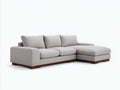 Ecksofa 330x230x85 cm Stoffbezug Grau Modernes Wohnzimmer Sofa
